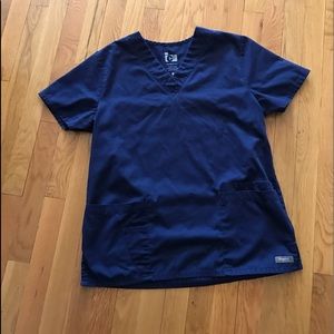 Navy scrub top